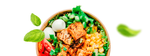 Тарелка со здоровой едой