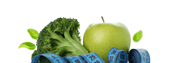 Овощи и сантиметровая лента