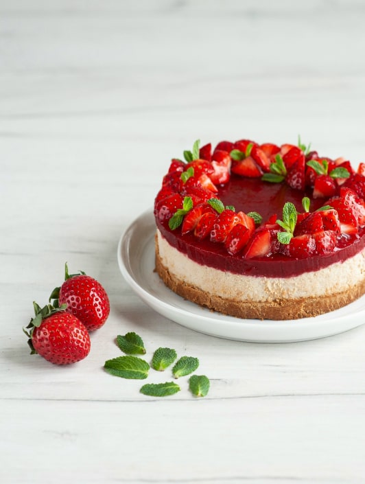 Клубничный чизкейк